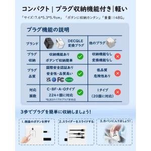 【PD20W 急速充電】 海外 変換プラグ コ...の詳細画像4