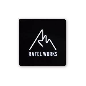 RATELWORKS　ラーテルワークス　ステッカー長方形　プリントステッカー　ロゴステッカー　（RWS0058）