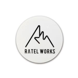 RATELWORKS ラーテルワークス　ステッカー円形　プリントステッカー ロゴステッカー （RWS0063）｜ratelworks