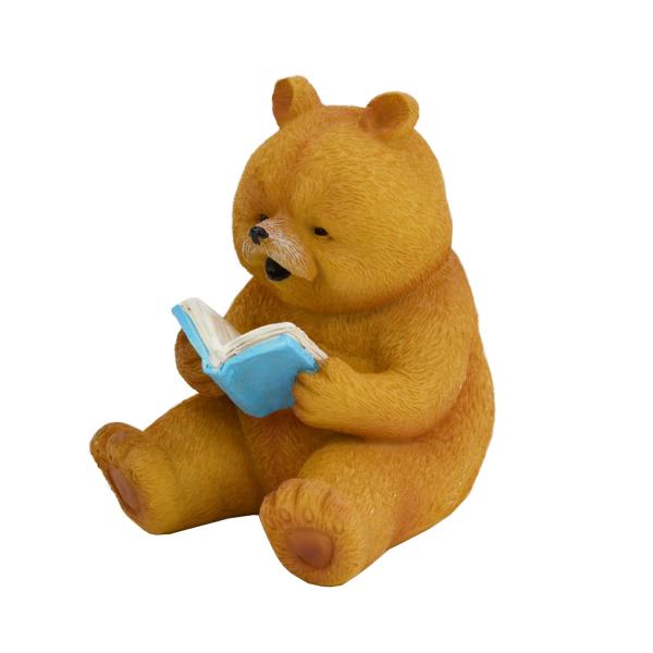 ダッドベア 読書 本 くま レジン オブジェ クマ 置物 熊