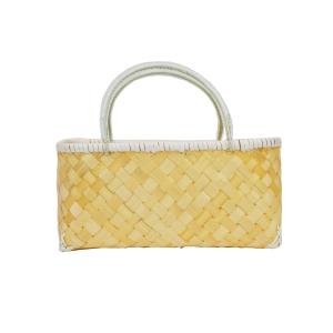 鳥越竹細工 市場かご 手持ちの所がビニール　大サイズ omame_suzutakebag18