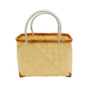 岩手県鳥越地区の竹細工 スズ竹 篠竹 市場かご 尺四 W44cm ビニール