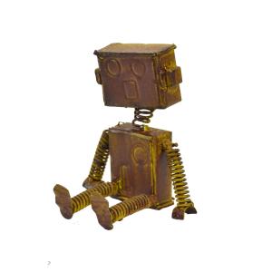 新品　ブリキロボット　ブリキオブジェ　オブジェ　ガーデン雑貨　インダストリアル 置物 雑貨 おしゃれ ブリキ ガーデン オブジェ 庭 ロボット 玄関