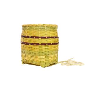 竹背負いカゴ 網代編み 手造り 箕 竹 み 竹製品 ミニチュア 竹かご 籠