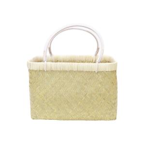 鳥越竹細工 市場かご 手持ちの所がビニール　大サイズ●特選貴重● 岩手県鳥越地区の竹細工 スズ竹 篠竹 市場かご 尺四 W44cm