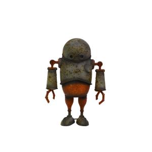ブリキロボット ソルダッドS 鉄 オブジェ ヴィンテージ加工 : ラタン