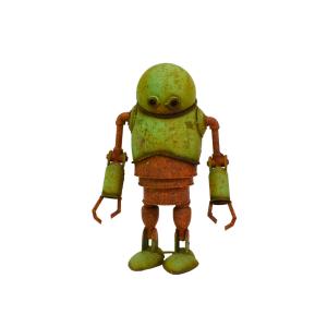 ブリキロボット ソルダット 鉄 オブジェ ヴィンテージ加工 : ラタン