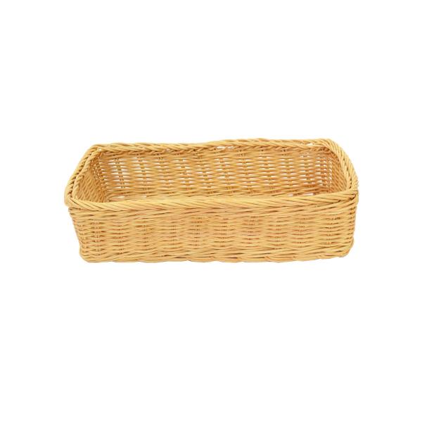 ラタン製 収納バスケット カトラリーケース L 台所 かご