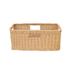 無印良品（MUJI） 収納 重なるラタン角型バスケット・中 （V）約幅