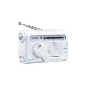 SONY 手回し充電FM/AMポータブルラジオ B03 ホワイト ICF-B03/W｜ravi-maison