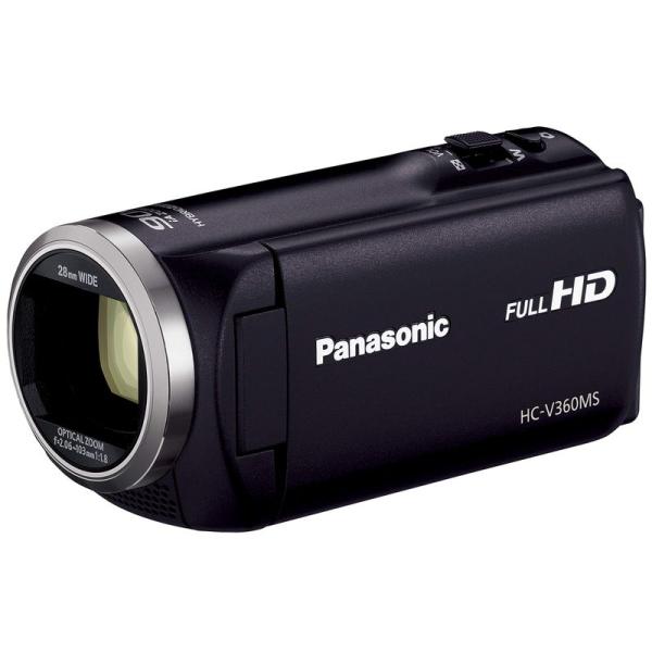 パナソニック HDビデオカメラ V360MS 16GB 高倍率90倍ズーム ブラック HC-V360...