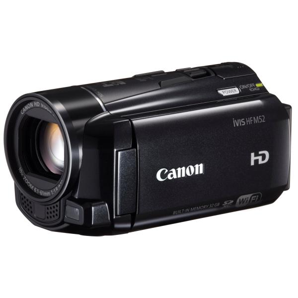 Canon デジタルビデオカメラ iVIS HF M52 ブラック 光学10倍ズーム フルフラットタ...