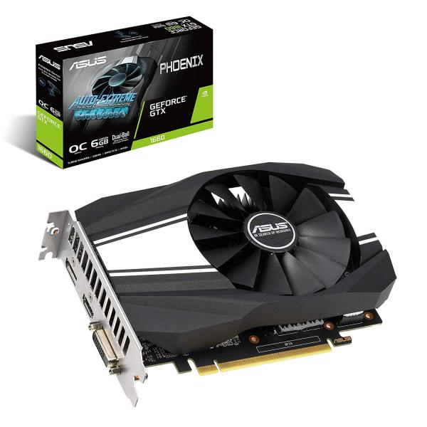 ASUS NVIDIA GeForce GTX 1660 搭載 デュアルボールベアリングファンモデル...