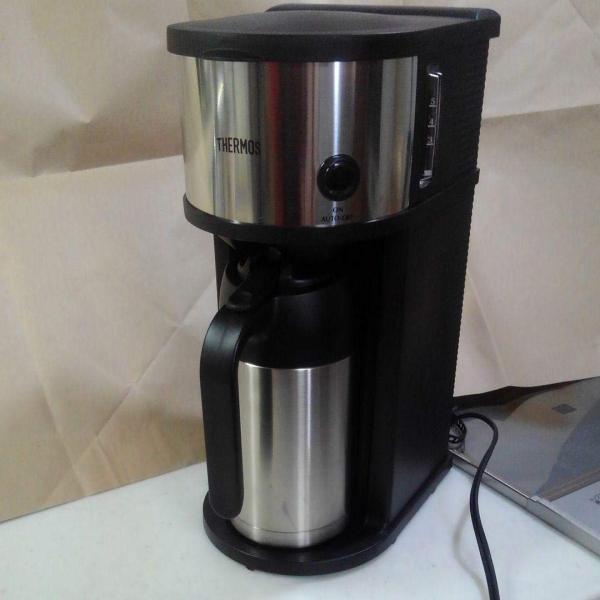 サーモス 真空断熱ポット コーヒーメーカー 630ml ステンレスブラック ECF-700 SBK