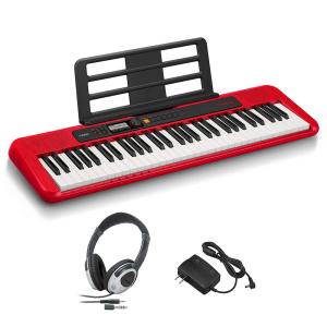 CASIO CT-S200 RD ヘッドホンセット 61鍵盤 Casiotone キーボード 電子ピアノ｜ravi-store