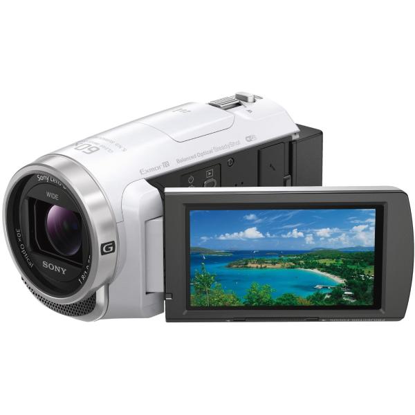 ソニー ビデオカメラ HDR-PJ680 64GB 光学30倍 ホワイト Handycam HDR-...