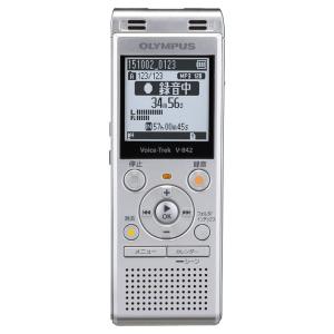 OLYMPUS ICレコーダー VoiceTrek 4GB MicroSD対応 V-842 ライムグリーン V-842 LGR｜ravi-store