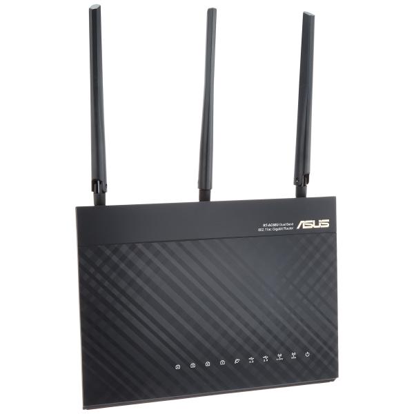 ASUS WiFi 無線LAN ルーター RT-AC68U 11ac デュアルバンド AC1900 ...