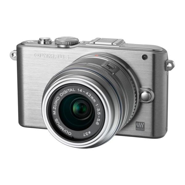 OLYMPUS ミラーレス一眼 PEN Lite E-PL3 レンズキット シルバー E-PL3 L...