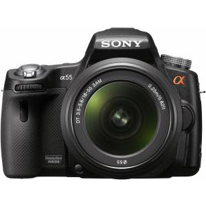 ソニー SONY ミラーレス一眼 α55 ズームレンズキット DT 18-55mm F3.5-5.6 SAM付属 SLT-A55VL｜ravi-store