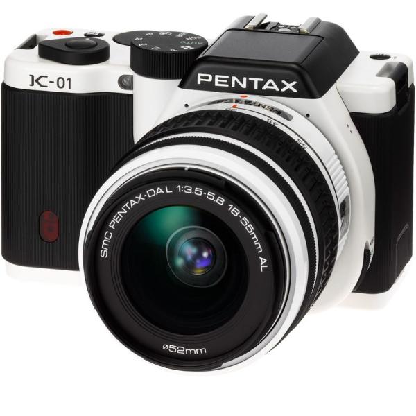 PENTAX ミラーレス一眼カメラ K-01ズームレンズキット ホワイト/ブラック K-01ZK W...