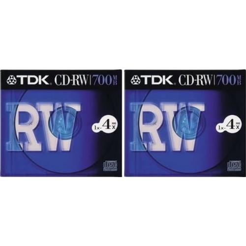 TDK CD-RW 700MB 4倍速 x 2個セット