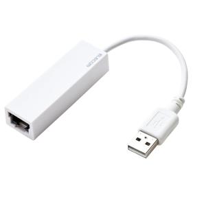 エレコム 有線LANアダプター USB-A USB2.0 ホワイト EDC-FUA2-W