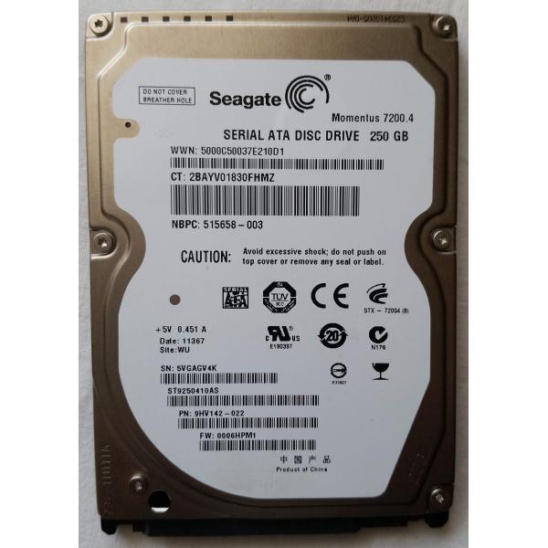 Seagate Momentus 7200.4 ST9250410AS 250 GB 2.5&apos; In...