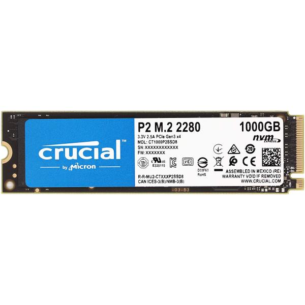 Crucial クルーシャル P2シリーズ 1TB(1000GB) 3D NAND NVMe PCI...