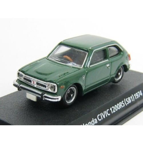 コナミ 1/64 絶版名車コレクションVol.2 ホンダ シビック 1200RS（1974）グリーン