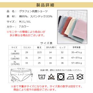 サニタリーショーツ 洗える 深め 種類 ノンス...の詳細画像4