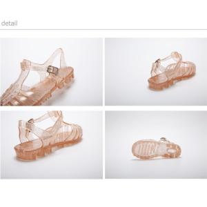 キッズ 女の子 サンダル ラバーサンダル シュ...の詳細画像5