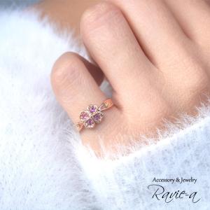 ピンキーリング クローバー ピンクゴールド ス...の詳細画像4