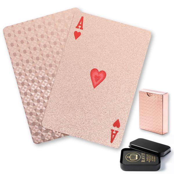 RAVIS トランプ プラスチック ピンク ゴールド おしゃれ フレックスカード 防水 マジック 手...