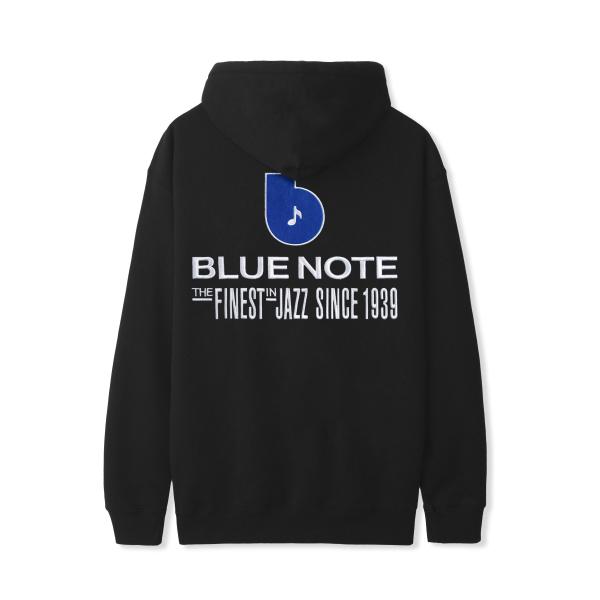 BUTTER GOODS Finest ロゴ プルオーバー フード ブラック Blue Note ブ...