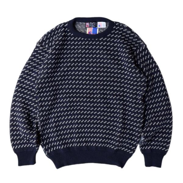 BINGHAMTON KNITTING COMPANY バーズアイ フレック プルオーバー クルー ...