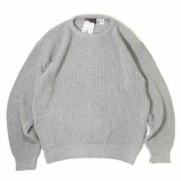 BINGHAMTON KNITTING COMPANY シェーカー クルー セーター ライトグレー ...