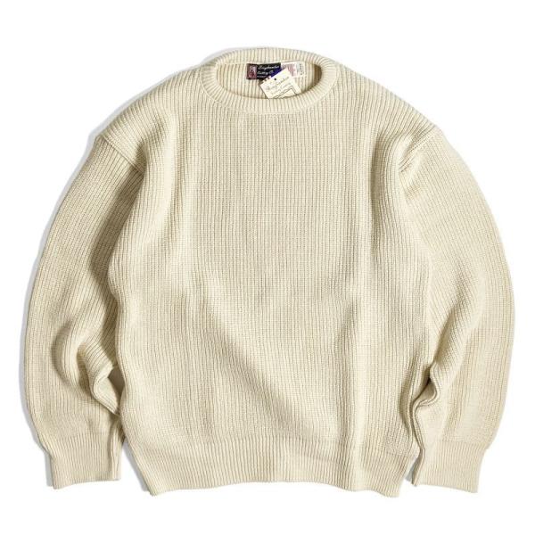 BINGHAMTON KNITTING COMPANY シェーカー クルー セーター ナチュラル  ...