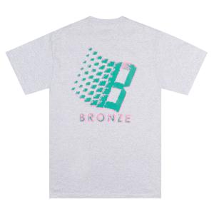 BRONZE 56K ストリーカー ロゴ Tシャツ グレー メンズ レディース 半袖Tシャツ プリント ブロンズ56K｜rawdrip