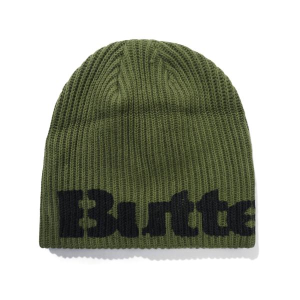 BUTTER GOODS バターグッズStencil Skully Beanie Army ビーニー...