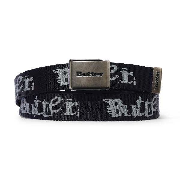 BUTTER GOODS Breakdown Woven Belt Black