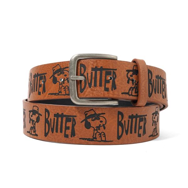 BUTTER GOODS x Peanuts Spike Belt Brown ブラウン メンズ レ...