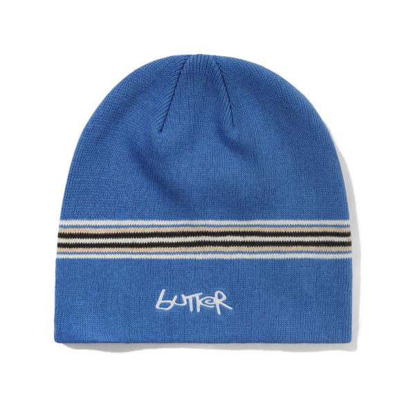 BUTTER GOODS Pier Skully Beanie Pacific Blue パシフィッ...