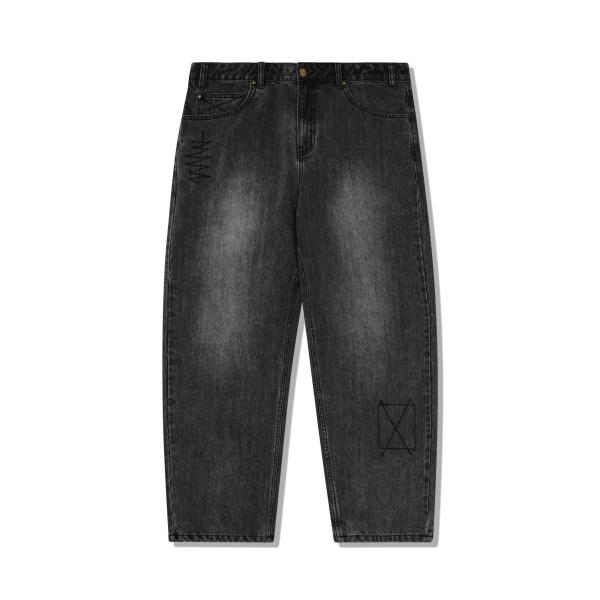 BUTTER GOODS Stich Denim Jeans Distressed Grey ディス...