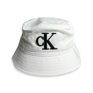 Calvin Klein オーガニックコットン バケットハット ホワイト メンズ/レディース/バケハ/CK/帽子｜rawdrip