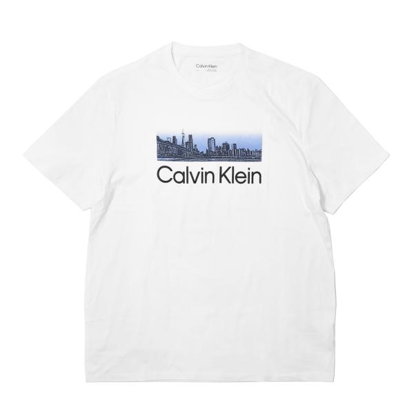 Calvin Klein Skyline Tee - White  メンズ レディース  カルバンク...