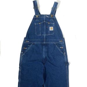 カーハート ウォッシュド デニム ビブ オーバーオール