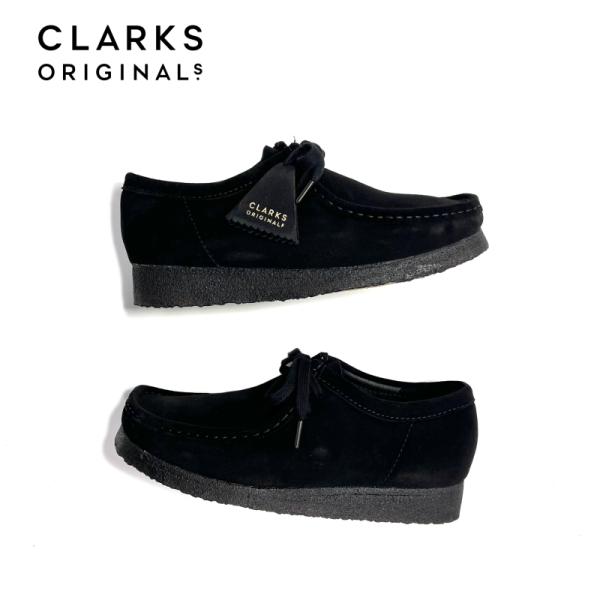 クラークス ワラビー ブラックスエード  メンズ/ブーツ/本革/レザーシューズ