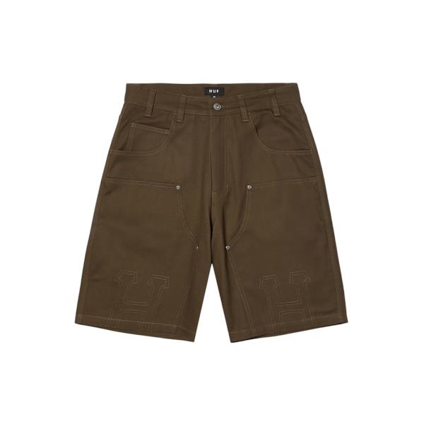 [SALE]HUF CLASSIC H DOUBLE KNEE WORK SHORT BROWN シ...