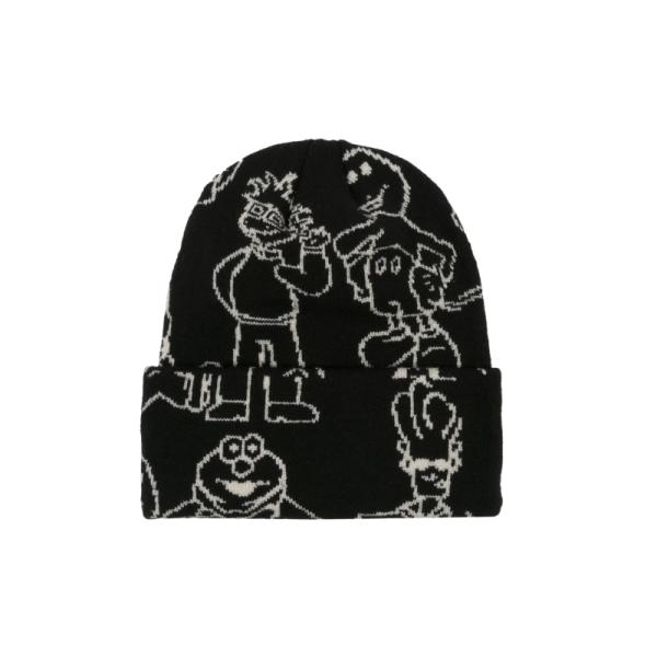 CLASSIC GRIP コンフューズド キャラクター プレミアム ビーニー ブラック  メンズ/ニ...